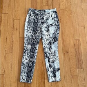 Zara Snakeskin Print Pants